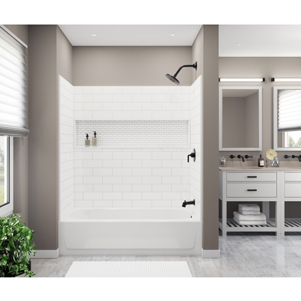 トップス Nit alcove BOOTZ | Easy Installation Bathtub Wall Kit Options