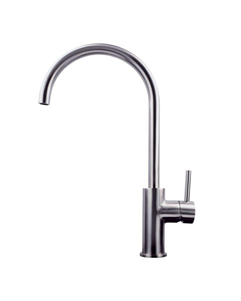 Emory and Bond EBKSG20BN Classico Series Gooseneck Swivel Kitchen Faucet in Brushed Nickel