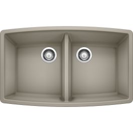 Blanco 441290 Performa Equal Double Bowl Kitchen Sink in Truffle | Home ...