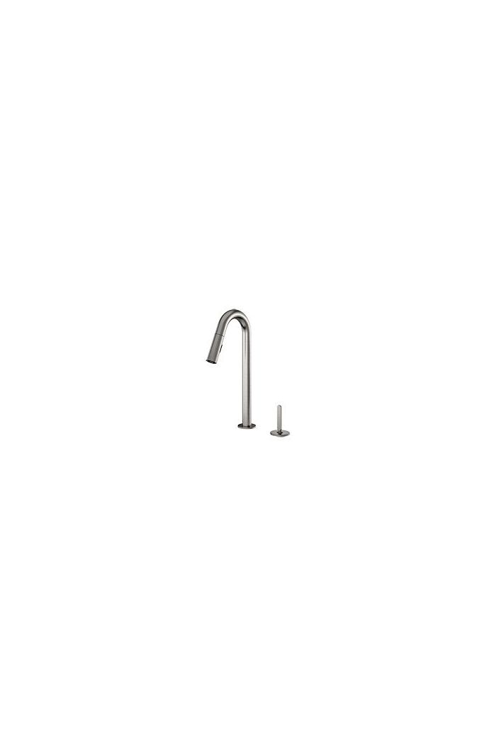 Julien 590306215 Apex - Pull Down Kitchen Faucet With Dual Spray & Remote Single Lever- Brushed Nickel