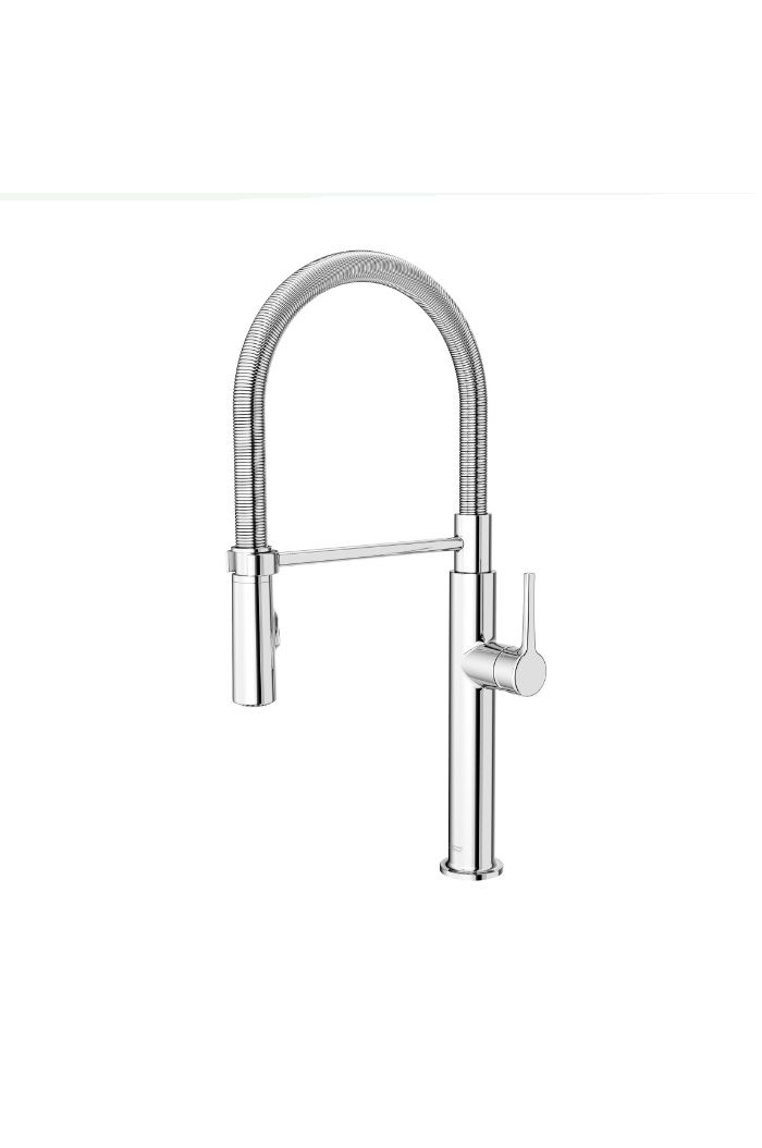 American Standard 4803350.002 Studio A S 1.8 GPM Deck Mounted Single Hole Semi-Pro Pull Down Dual Spray Spring Kitchen Faucet in Polished Chrome
