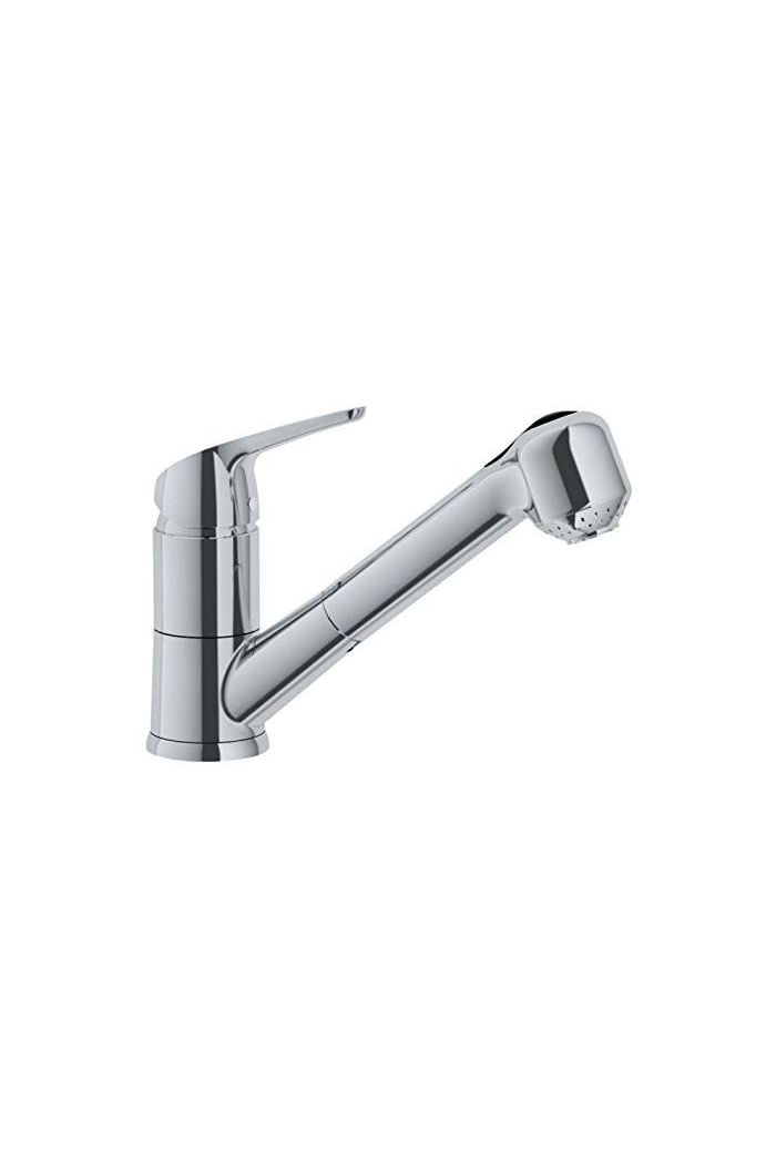 Franke FFPS3780 Novara-Eco 6.7" Pull-Out Kitchen Faucet, Brushed Nickel