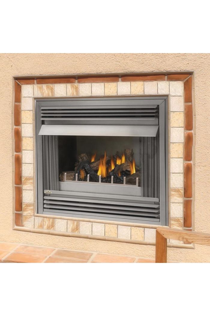 Napoleon Fireplaces GSS36CFN Riverside Outdoor Natural Gas Fireplace Brushed Stainless Steel