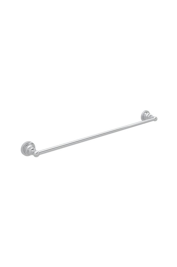 Rohl ROT1/24APC Acqui Italian Bath Wall Mount 24 inch Single Towel Bar in Polished Chrome