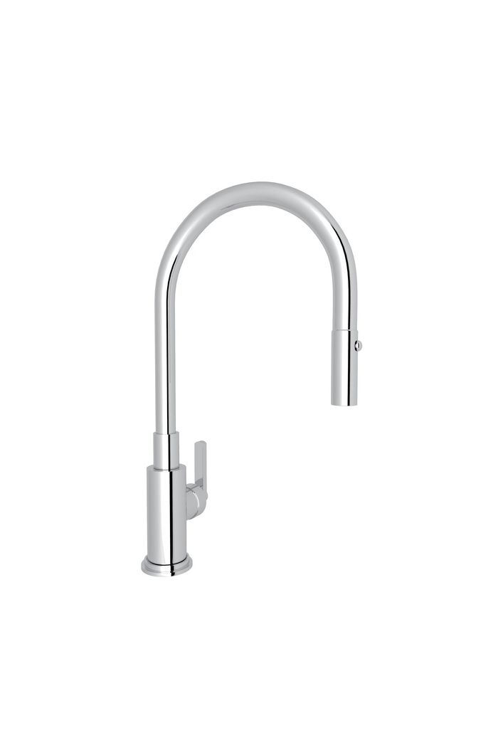 Rohl A3430LMAPC-2 Lombardia Pull-Down Kitchen Faucet in Polished Chrome