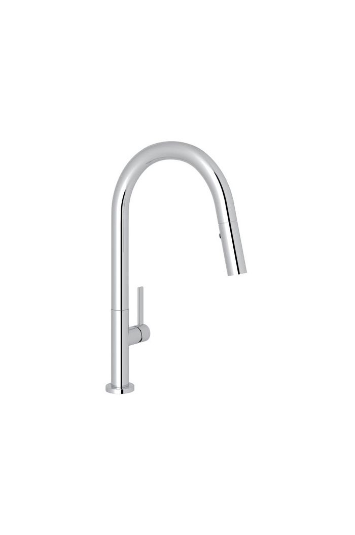 Rohl R7581LMAPC-2 Lux Modern Pull-Down Kitchen Faucet in Polished Chrome