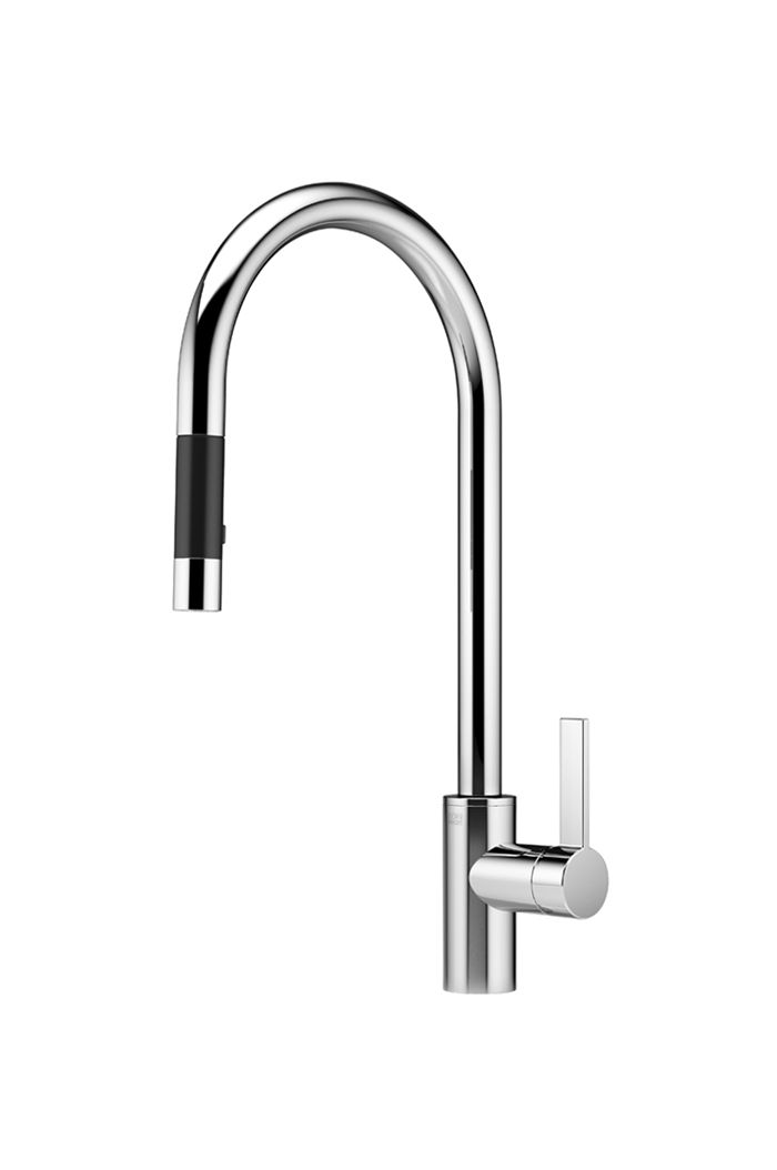 Dornbracht 33870875-990010 Tara Ultra Pull-Down Kitchen Faucet In Dark Platinum Matte
