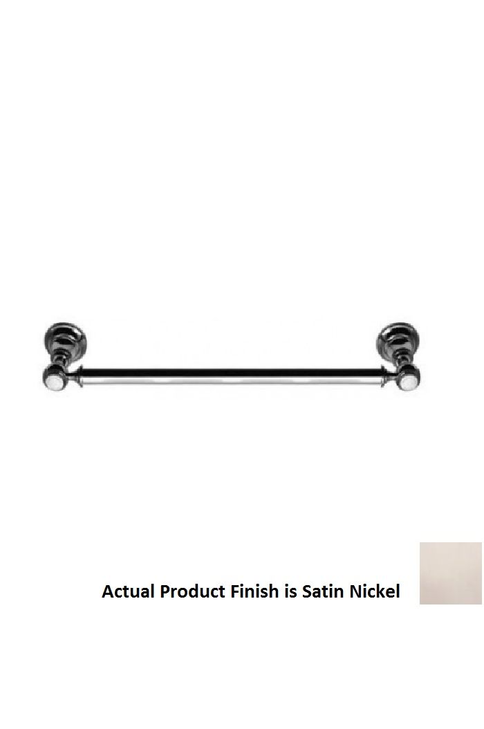 Harrington Brass Works 20-2002-015 Victorian Lever 4" L X 4" H X 24" W Wall Mounted Towel Bar in Satin Nickel