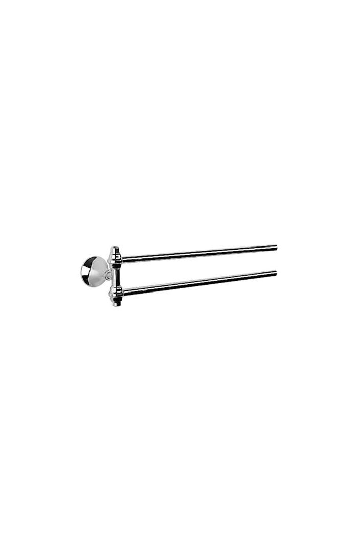 Zazzeri 6010  Mille 20" Double Swivel Towel bar in Polished Chrome M6010PC