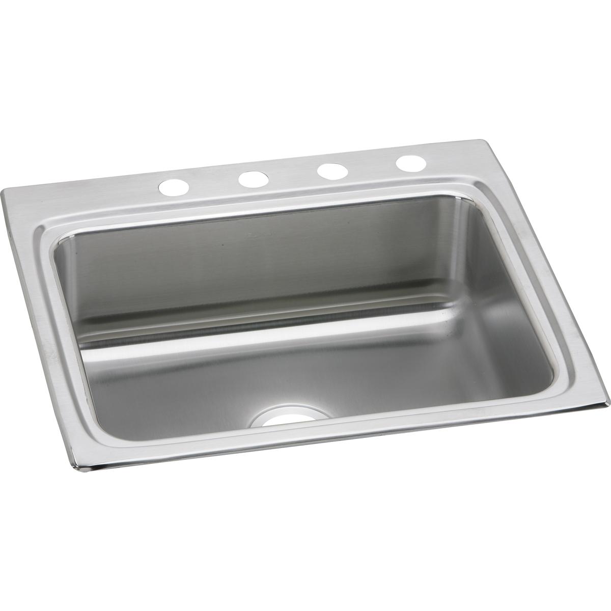 Elkay LR25221 Lustertone Classic Stainless Steel 25" x 22" x 8-1/8", Single Bowl Drop-in Sink