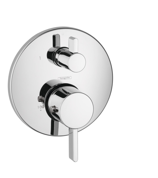 Hansgrohe 04230000 Ecostat Thermostatic Trim S with Volume Control in Chrome